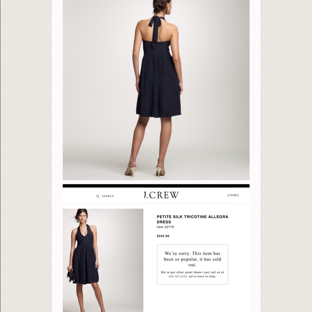 $120 NWT JCrew green Silk Tricotine Allegra Dress - Picture 7 of 7